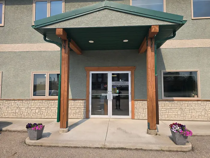 Front entrance of the Rocky Mobile Auto & Mechanical shop